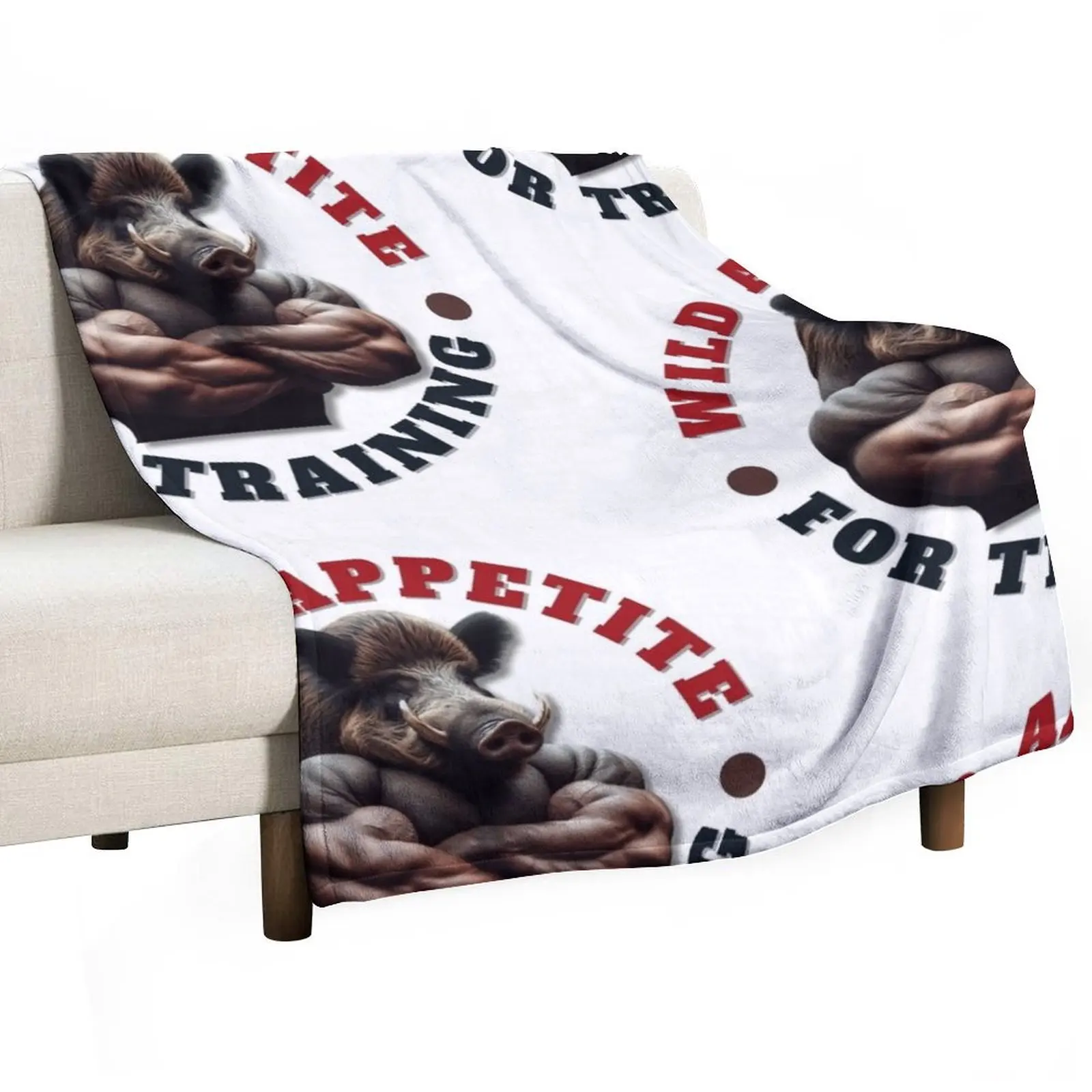 

Wild appetite for training Throw Blanket Furry Thin Giant Sofa Large Blankets