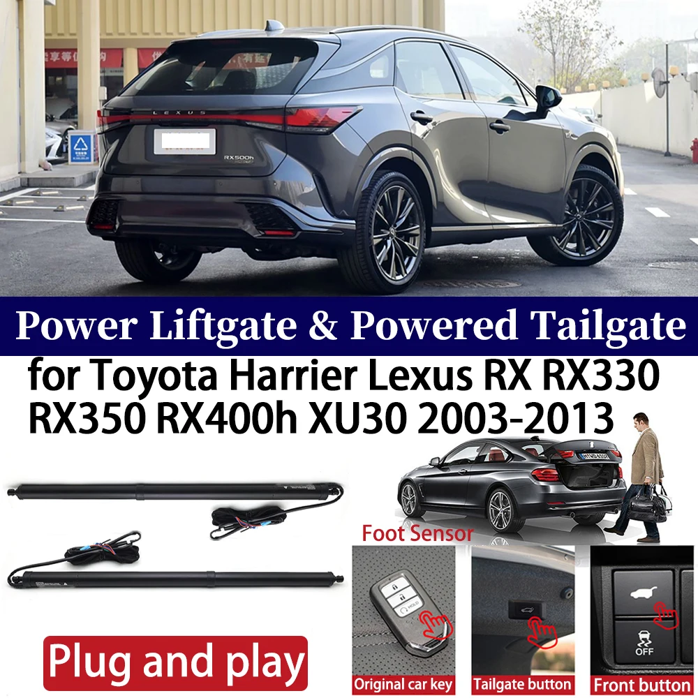 for Toyota Harrier Lexus RX RX330 RX350 RX400h XU30 2003-2013 Car Power Liftgate Automatic One-Click Powered Tailgate Strutt