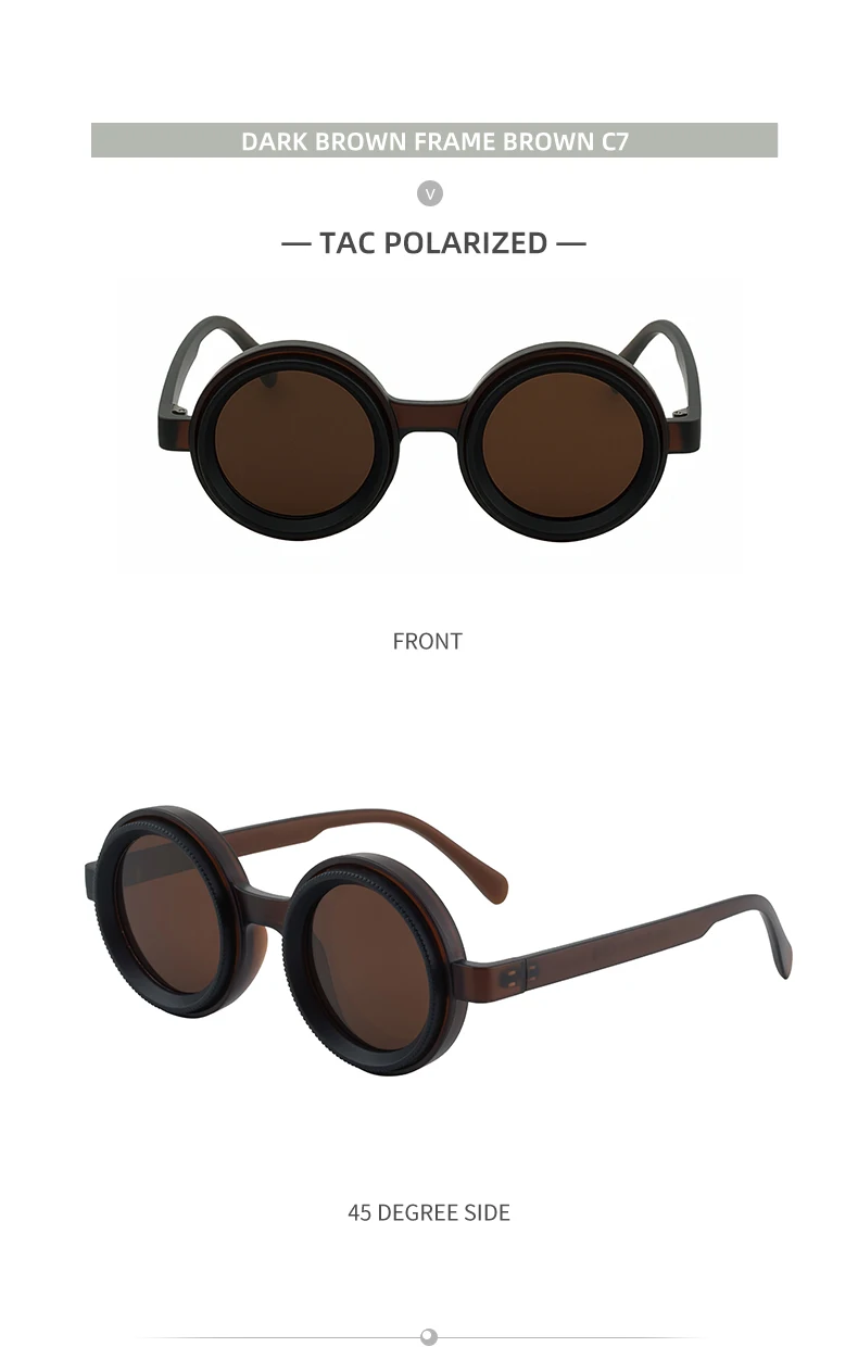Steampunk Polarisierte Kleine Rahmen Runde Einstellbare Licht Sonnenbrille ND9 Dimmen Sonnenbrille Outdoor Shades Angeln Fahren Brillen – Detail 21