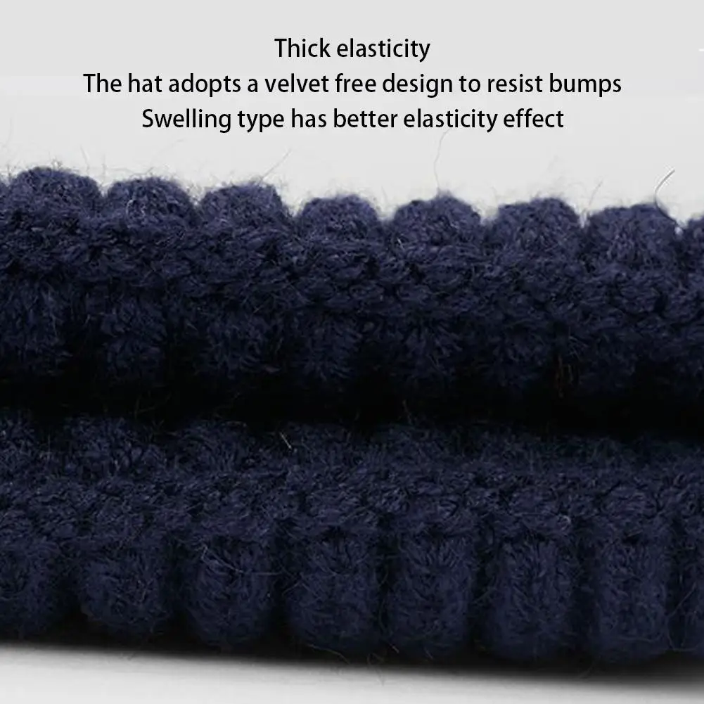 Short Knitted Hat Melon Rind Design Spring Winter Hip Hop Beanie, Trendy Elegant Warm Wool Hat for Men Women 1pcs