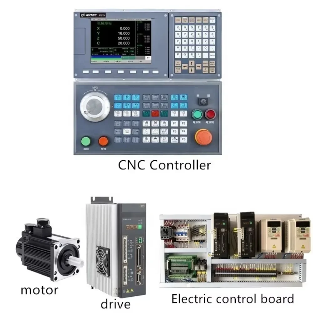 Wktec Syntec Cnc Controller 2/3/4/5 Axis Lathe Panel System Cnc Controller For Press Brake Cnc Control System