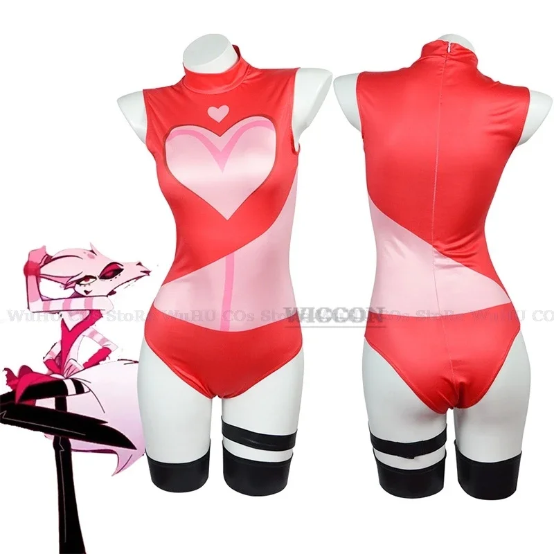 Anime Hazbin Cosplay Hotel ALASTOR Angelvox Cosplay Costume Halloween Party Uniform Men Women children Jumpsuit Jacket cosplay