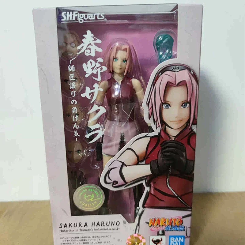 

NARUTO Original SHF Haruno Sakura Anime Figures Action Figurine Statue Model Doll Decoration Collection for Children Toys Gifts