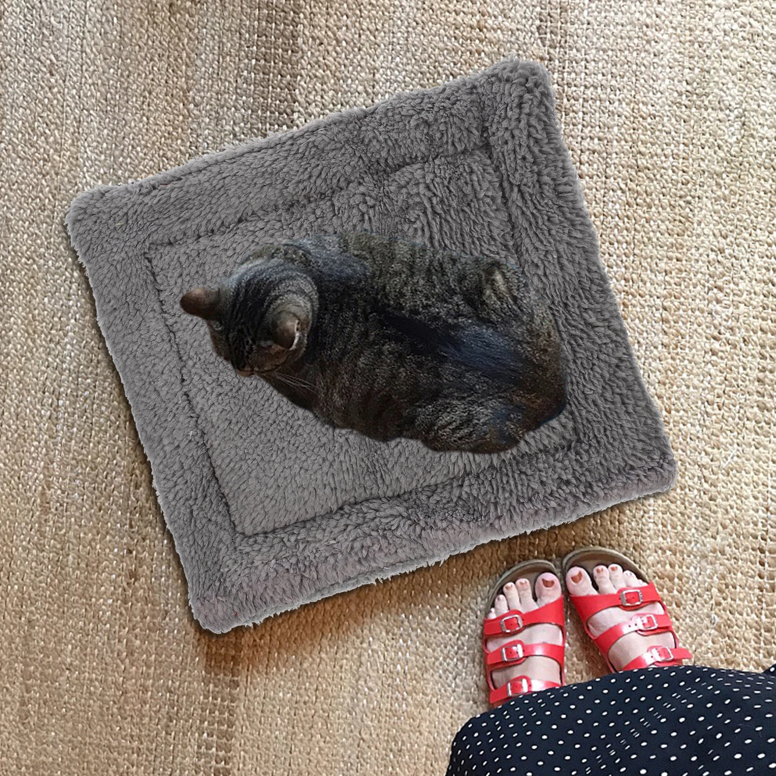 

Fleece Pet Sleeping Mat Warm Bed Comfortable Nest Hedgehog Guinea Pig Hamster Rabbit Small Animals Winter Pad Accessories