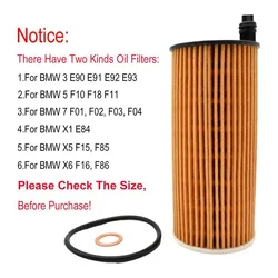 11428507683 Oil Filter Kit For BMW 1/2/3/4/5/6/X1/X3/X4/X6 F10 F20 F30 Diesel 3 E90 E91 E92 E93 5  F10 F18 F11 7 F01 F02 F03