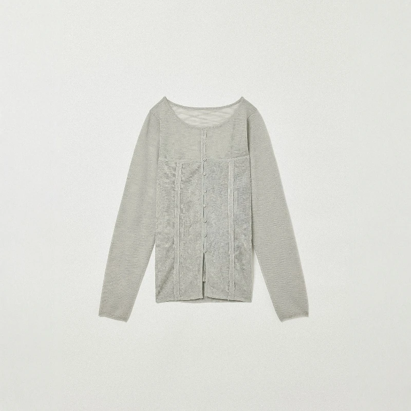 

Комплект из двух предметов Ele Faion: вязаный топ и брюки Star Home Torowee 2025, зимний, с длинным рукавом, из полиэстера, женский, стандартный крой, надевается через голову