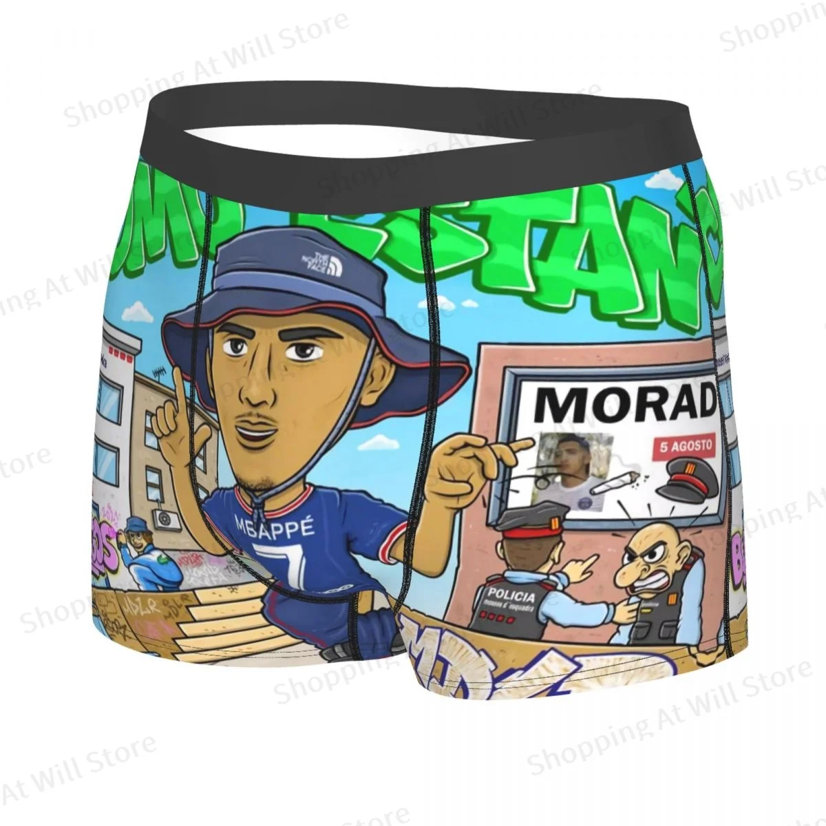 Morad Man's Printed Boxer Briefs Underpants Highly Breathable High Quality Gift Idea