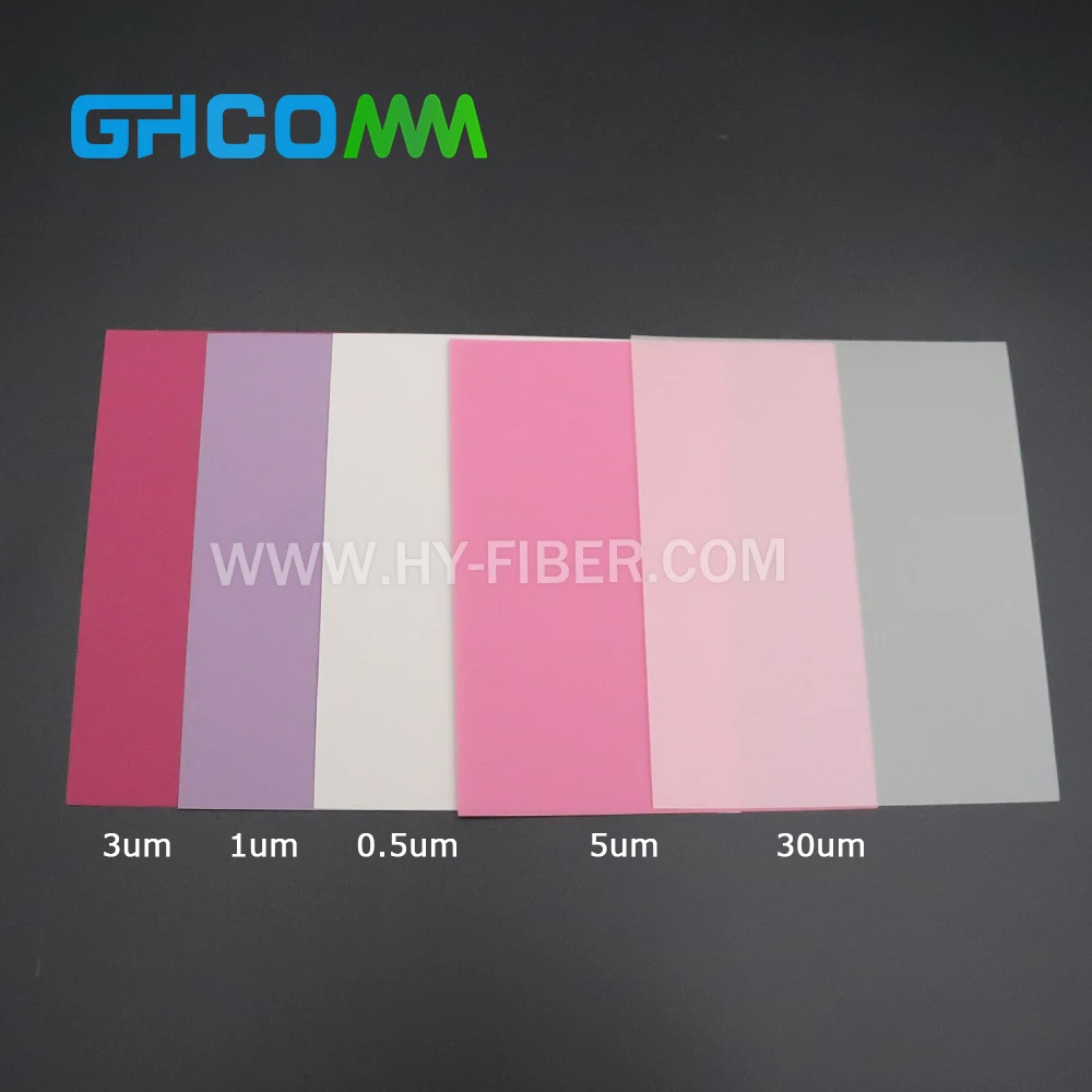 Hotsale Fiber Optical Connector Lapping Polishing Films  Abrasive Sheets 10pcs /Pack 0.5um 1um 3um 5um 30um