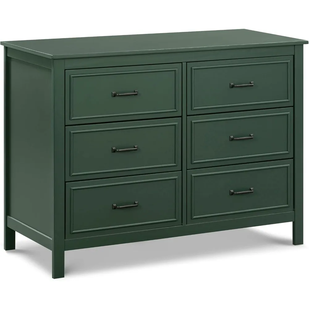 6-Drawer Double Dresser in Forest Green, GREENGUARD Gold Certified