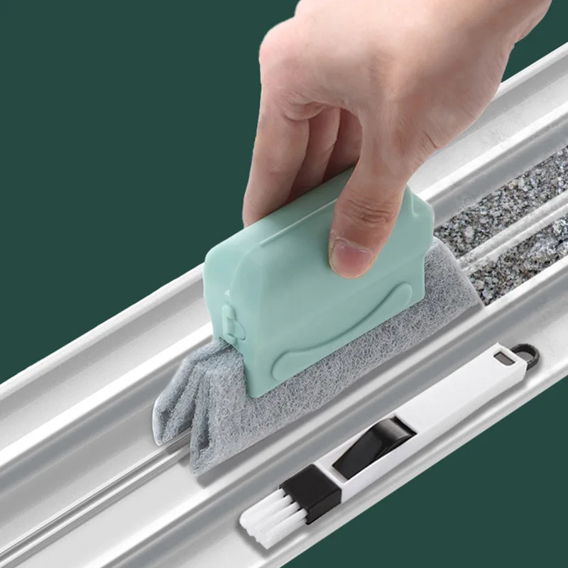 Multifunctional Window Groove Cleaning Brush High-Rise Outside Window Cleaning Artifact Door Gap Cleaning Tool