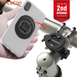 Universal Mountain Bike Handlebar Stem Phone Holder Aluminum Bicycle Moto Motorcycle Mount Clamp with Ultra Lock (2nd Gen)