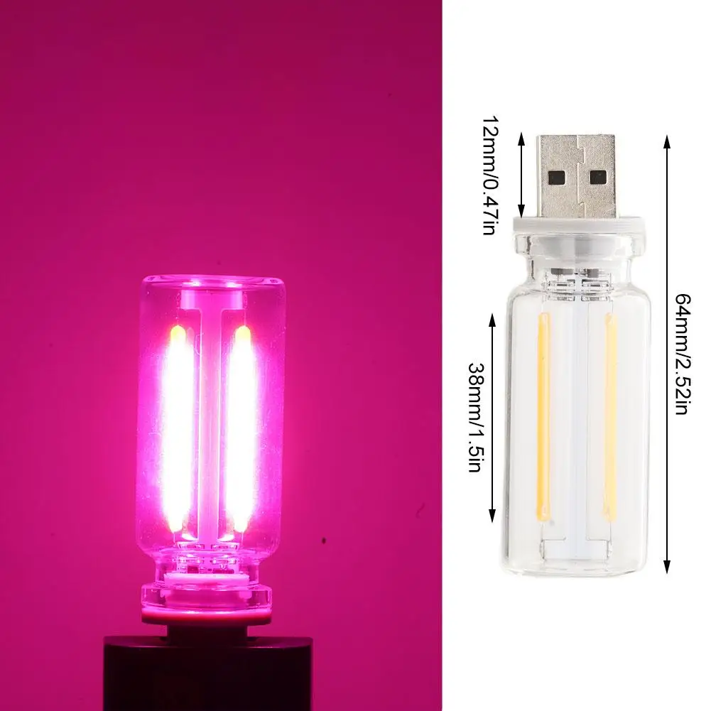 USB Touch Control LED Night Light Atmosphere Light Edison Bulb Incandescent Lamp LED Filament Light Bulb Bedroom Decoration