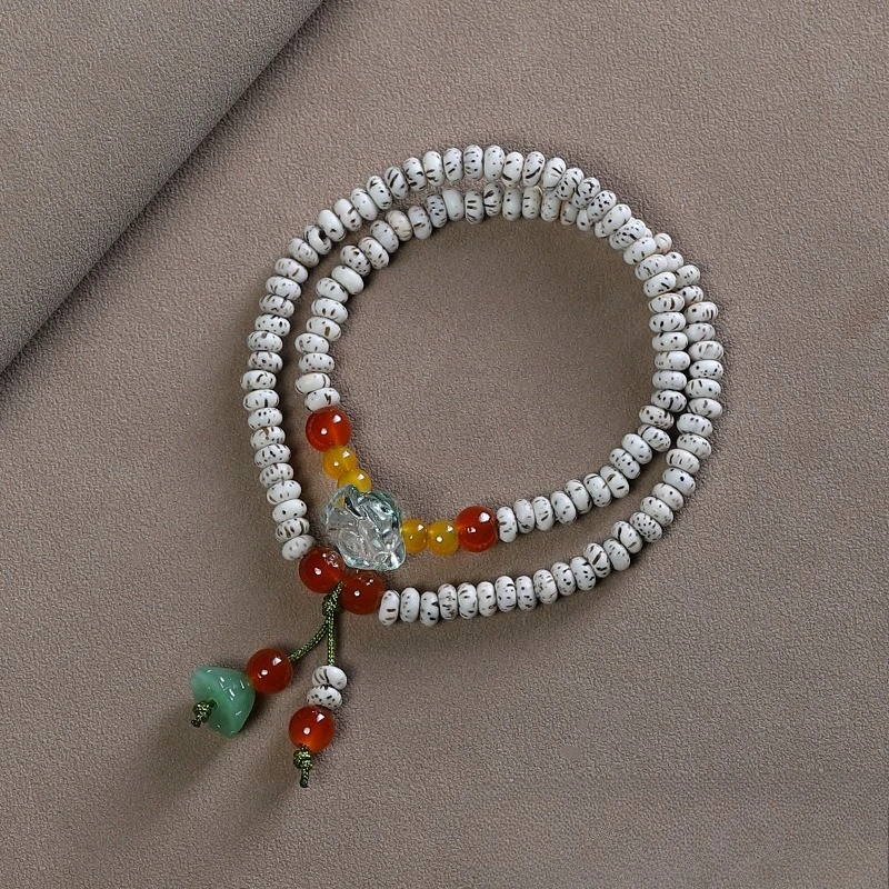 

Mini Star Moon Bodhi Seed Men's and Women's Bracelets, Buddha Beads, Ethnic Style, Original Design