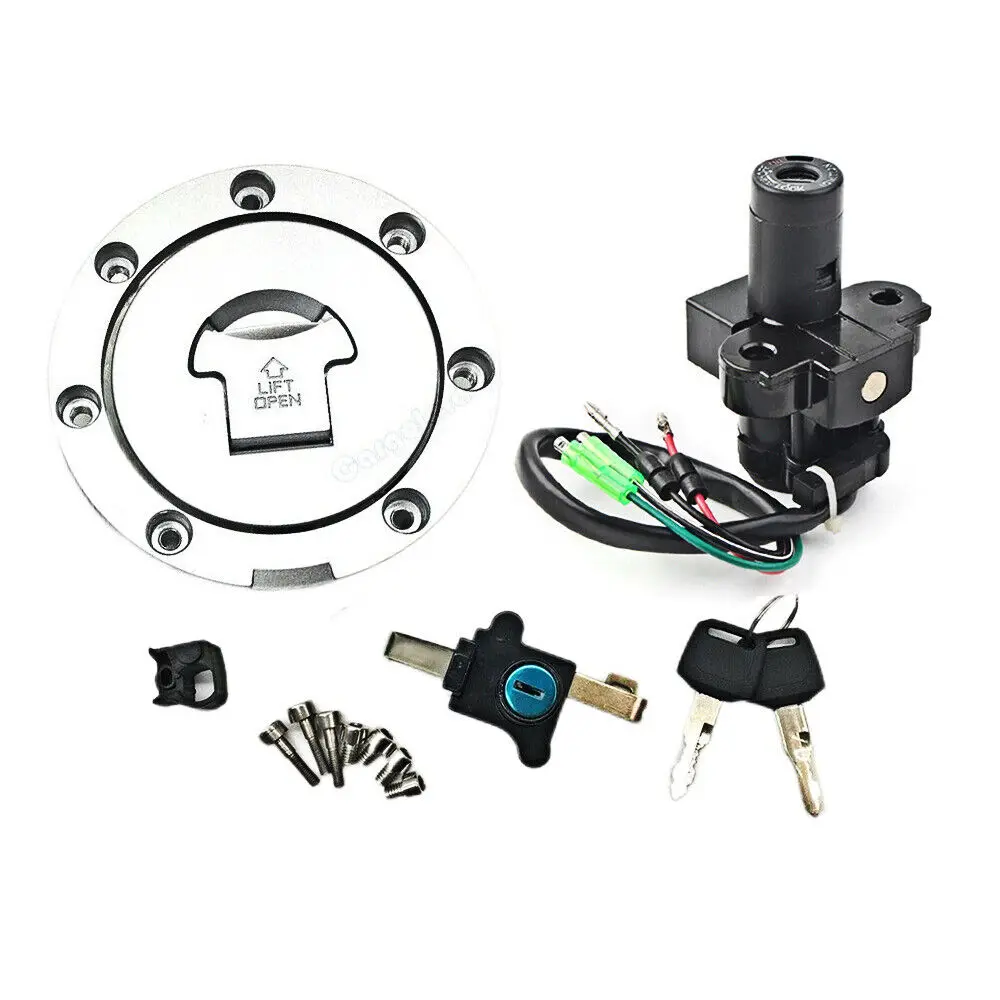 

For Honda NSR125 1993-2004 Ignition Switch Fuel Gas Cap Seat Lock Key Set