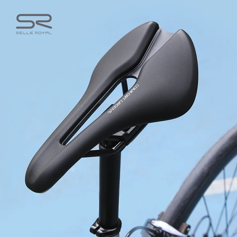 SELLE ROYAL Bicycle Saddle Central Hollow Breathable Cushion Short Nose Design CRMO Material Lightweight Bike Cycling Saddle