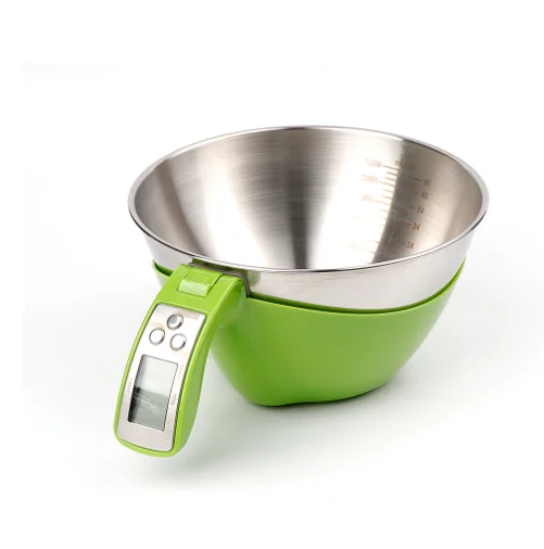 

Detachable Electronic Scales 2 in 1 304 Stainless Steel Multi-function Kitchen Weighing Scale Digital Measuring Cup