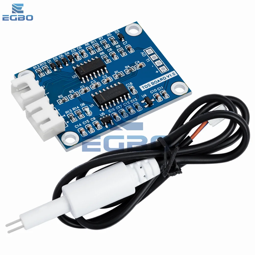 TDS Sensor Module Dissolved Solids Analog Signal Soluble Solid Water Quality Detection DS18B20 Temperature for Arduino 51/STM32