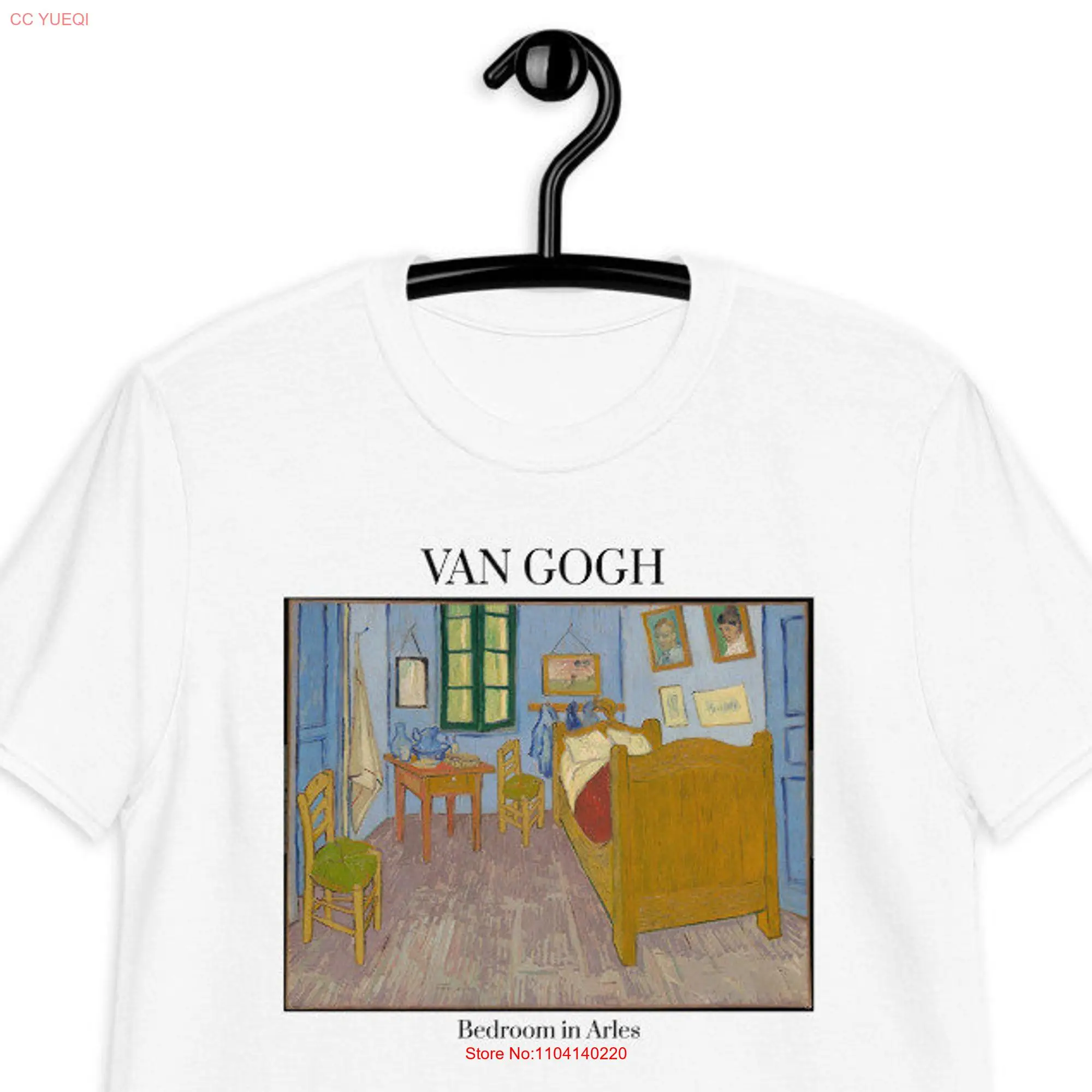 Van Gogh T Shirt Bedroom in Arles Art Vincent Fine Aesthetic Clothing Hoe Indie long or short sleeves