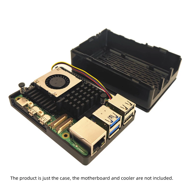 For Raspberry Pi 5 Generation Shell Support 3.5 inch Touch Screen Installation Compatible with the official Radiator Fan Housing