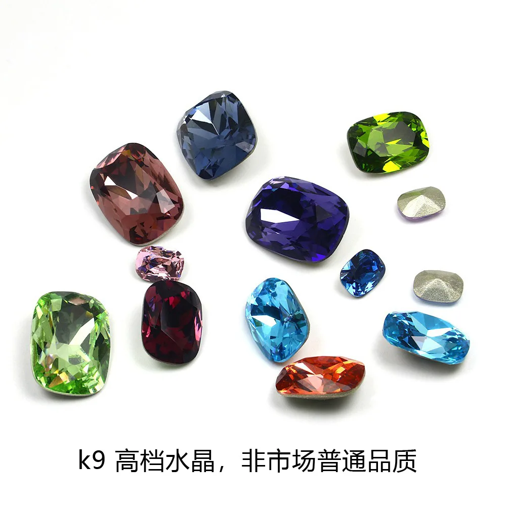 20pcs K9 Crystal Glass Diamond Hair Accessories Clothing Nail Diamond Mixed Shape Diamond Mixed Color DIY Jewelry Accessories