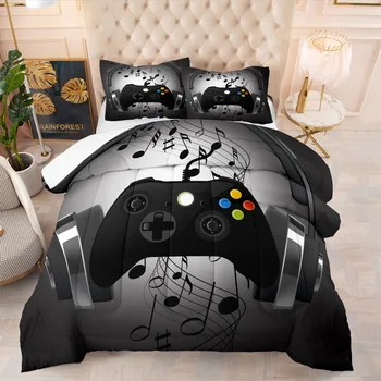 New GamePad down comforter bedroom decor bedding velvet quilt queen king feather duvet cover winter keep warm