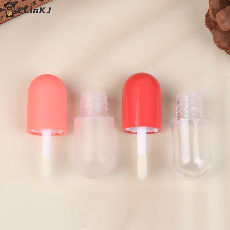 ▶ Mini Capsule de voyage 5ML, 1 pièce, brillant à lèvres, Tube vide, rouge à lèvres, Tube de baume à lèvres en plastique, échantillon, récipient cosmétique