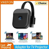 VIKEFON Wireless HDMI Video Receiver Screen Mirroring 2.4G 5G 1080 4K Wifi Display TV Stick Dongle Adapter for TV Projector
