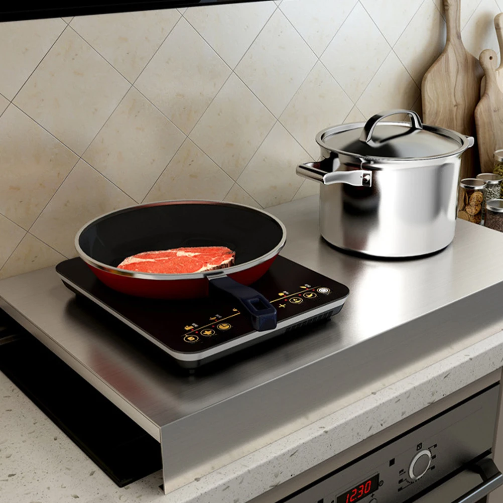 

Stainless Steel Induction Cooker Rack Bracket 35cm Length 45cm Depth 7cm Height 1cm Thick Multifunctional Kitchen Counter Oven