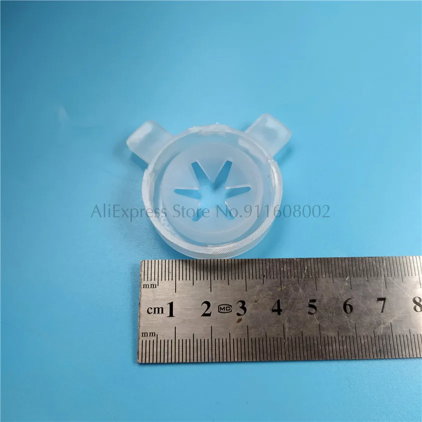 7 في 1 قبعات النمذجة البيضاء قطع الغيار تركيبات 7 أغطية على شكل لاستبدال آلة الآيس كريم الناعمة القطر الداخلي 37 مللي متر