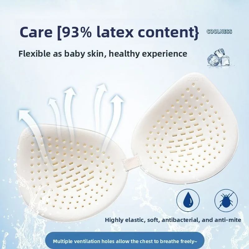 Bralette deportivo inalámbrico de látex Natural, sujetador con relleno de inserción extraíble, copas finas transpirables y ligeras, cómodo sujetador no acolchado
