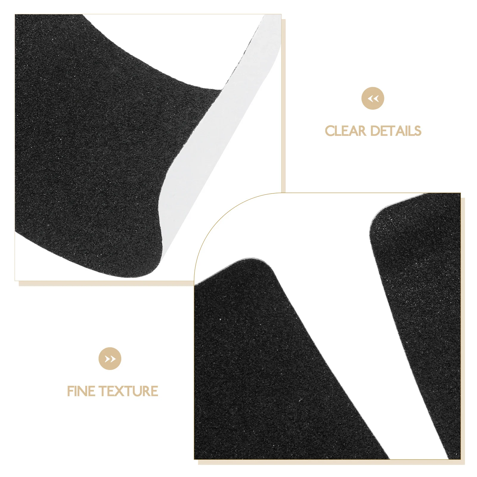 6 قطعة شريط مضاد للانزلاق للدرج أسود شديد التحمل لاصق غير قابل للانزلاق درج معالج داخلي خارجي سطح محكم خطوة قبضة السلامة #6