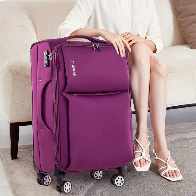 

Large Capacity Waterproof Oxford Fabric Luggage Bag Unisex Travel Suitcase Multi-directional Wheels Student Pull Rod Box Pass...