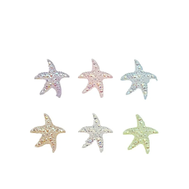 50PCS Japanese Nail Art Decoration Supplies Sugar Starfish Conch Charms Accessories Resin Part Manicure Decor Material Product