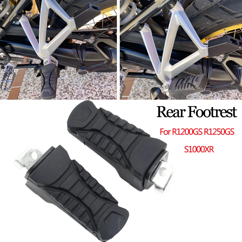 Rear Passenger Footrest For BMW R1200GS R1250GS Adventure GS R1200 R1250 2014-2023 S1000XR Aluminum Footpeg Bracket Foot peg