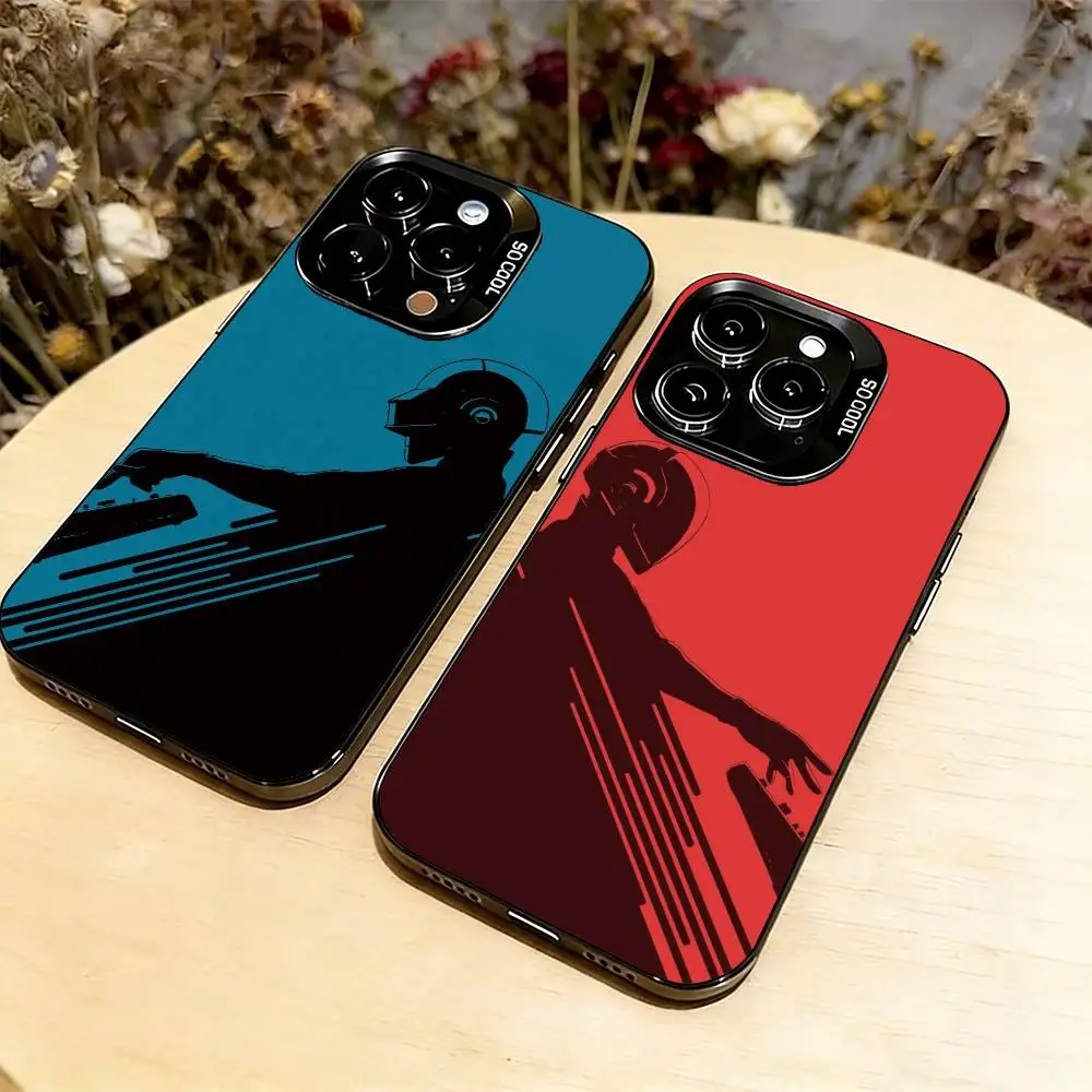

Daft Punk Helmet Iconic Graphic Phone Case For iPhone 17,16,15,14,13,12,11 Plus,ProMax,XS,Colorful Silver Phone case Funda Cover