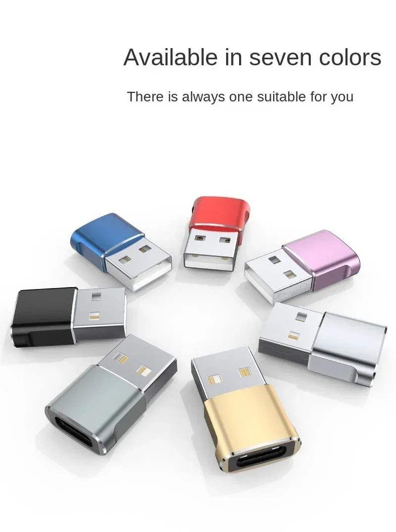 USB2.0 Mobile Phone Data Charging Cable Adapter, USB Male To TYPE - C Female Adapter