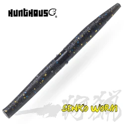 Hunthouse Senko Worm Soft Fishing Lure 105mm 5g 10PCS Silicone Bait PVC Saltwater Pike Bass Trout Artificial Souple Fish Tackle