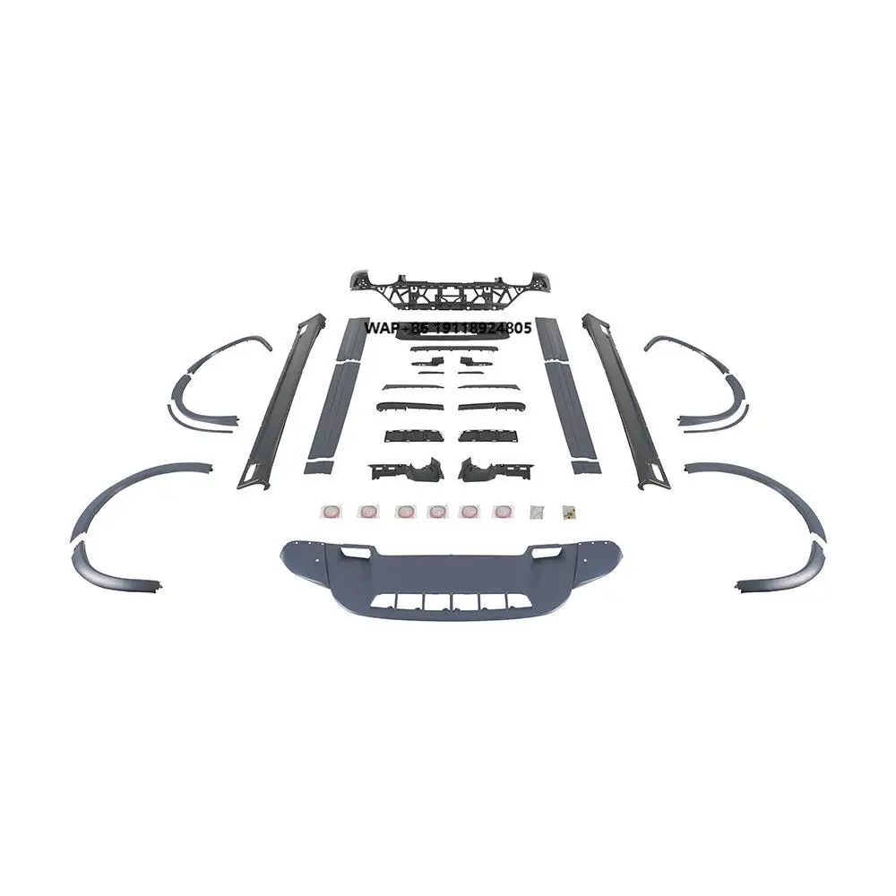 

New 2011-2014 Cayenne Upgraded GTS Front and Rear Bumpers Bolt-On Polypropylene