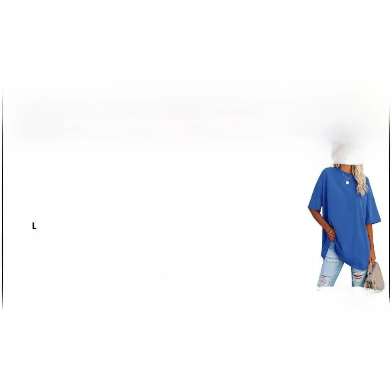 

Loose Women's T-irt 2023 Spring Casual Sle round Ne ort Sve Printed Comfortable Cotton Batswing Sve T-irt