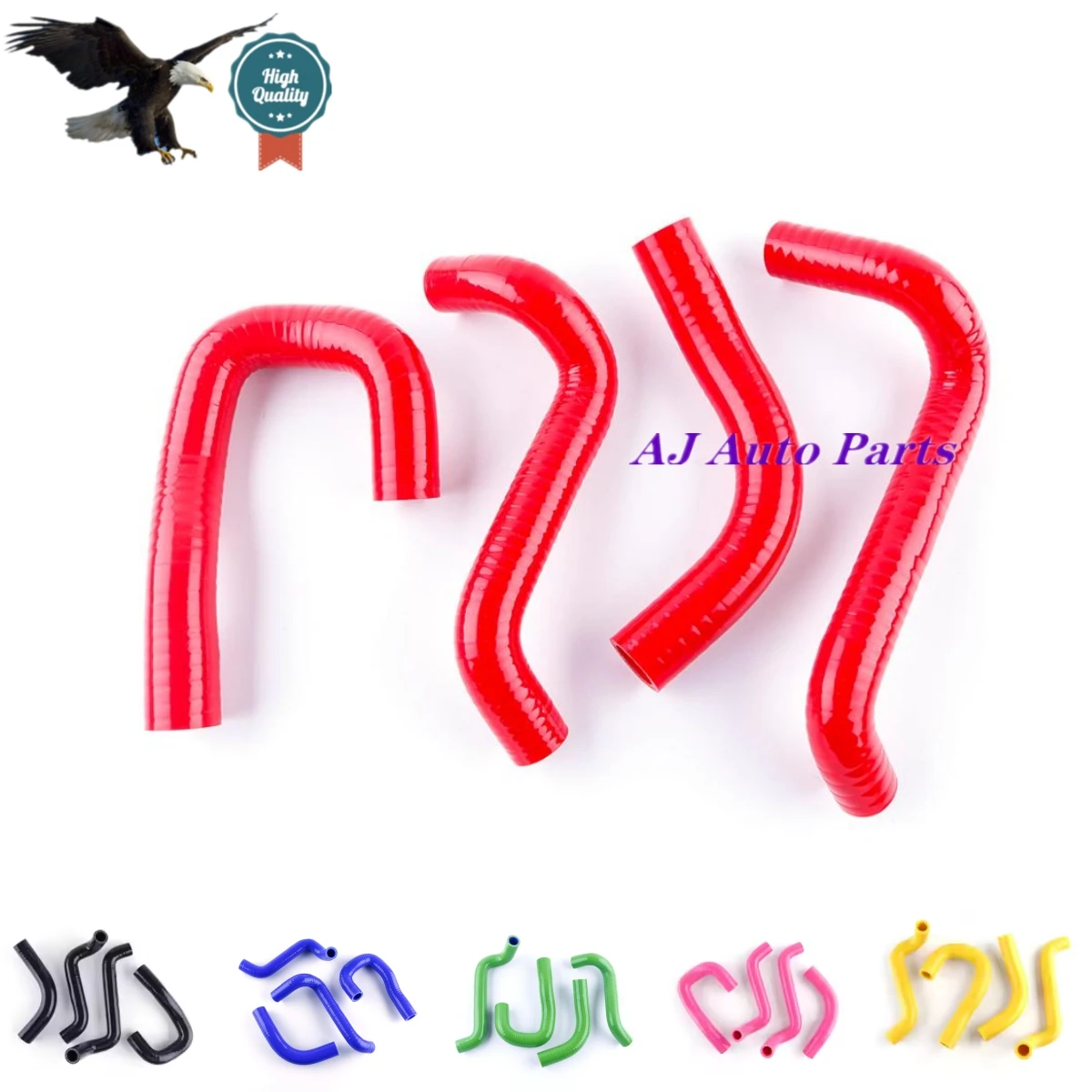 Fits Kawasaki Ninja 500R EX500 GPZ500S 1994-2009 Silicone Radiator Hose Kit 3-PLY High Performance
