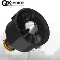 QX-MOTOR  60A 80A ESC 64mm EDF 12 Blades Set with Brushless Motor 2100KV 2300KV 3300KV 3500KV 3800KV 4300KV  for RC Airplane