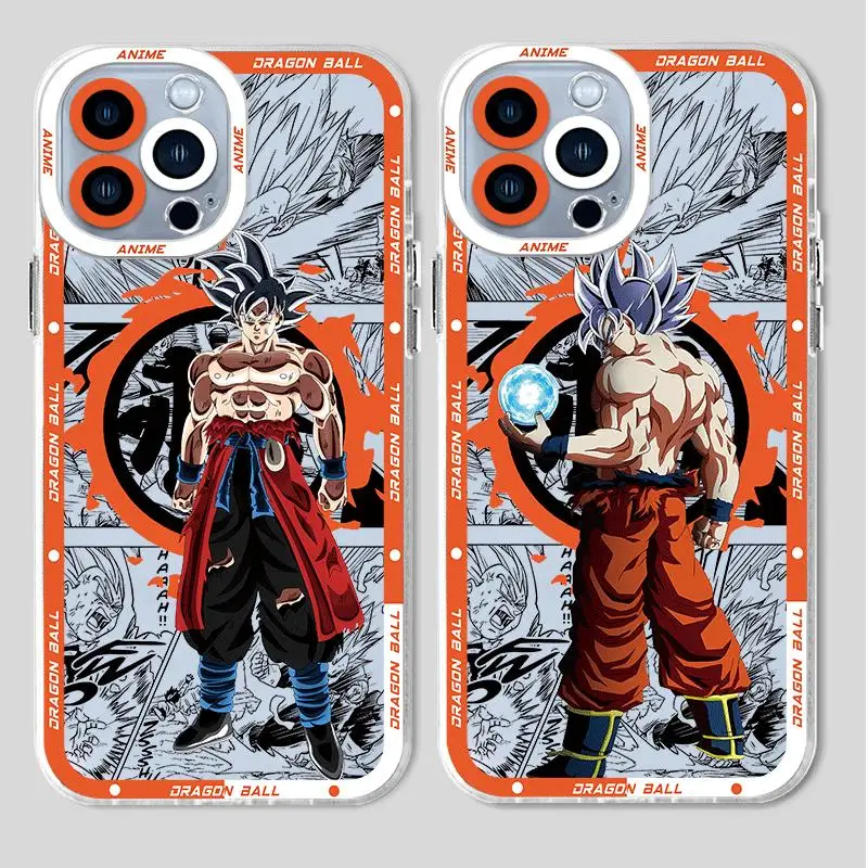 Dragons Balls Goku DBZ Phone Case for Apple iPhone 11 13 14 ProMax 15 Pro 7 8 Plus 12 Mini X XS Max XR SE 2022 Silicone Cover