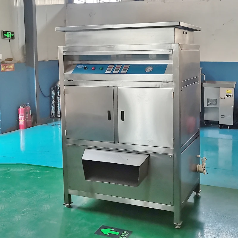 FOODLINE Portable Small Garlic Peeling Machine Quick Assembly Dual Feed Inlet Street Farm Vendor Unit