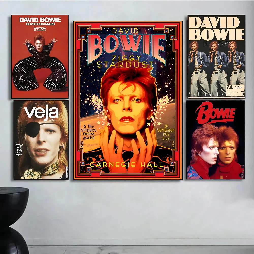 British Rock Singer D-David_B-Bowie Poster Paper Print Home Living Room Bedroom Entrance Bar Cafe Art Painting Decoration