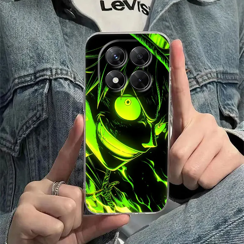Case For Xiaomi Redmi Note 15 14 13 12 11 10 Pro Plus 5G Anime O-One Pieces Cover For Redmi 15C 15 14C 13C 12C Clear Phone Cases