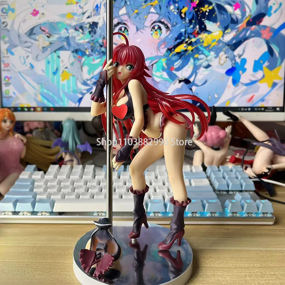 21cm High School DxD Anime Girl Figures Rias Gremory Pole Dance Ver. Action Figure Adult Collection Model Toy