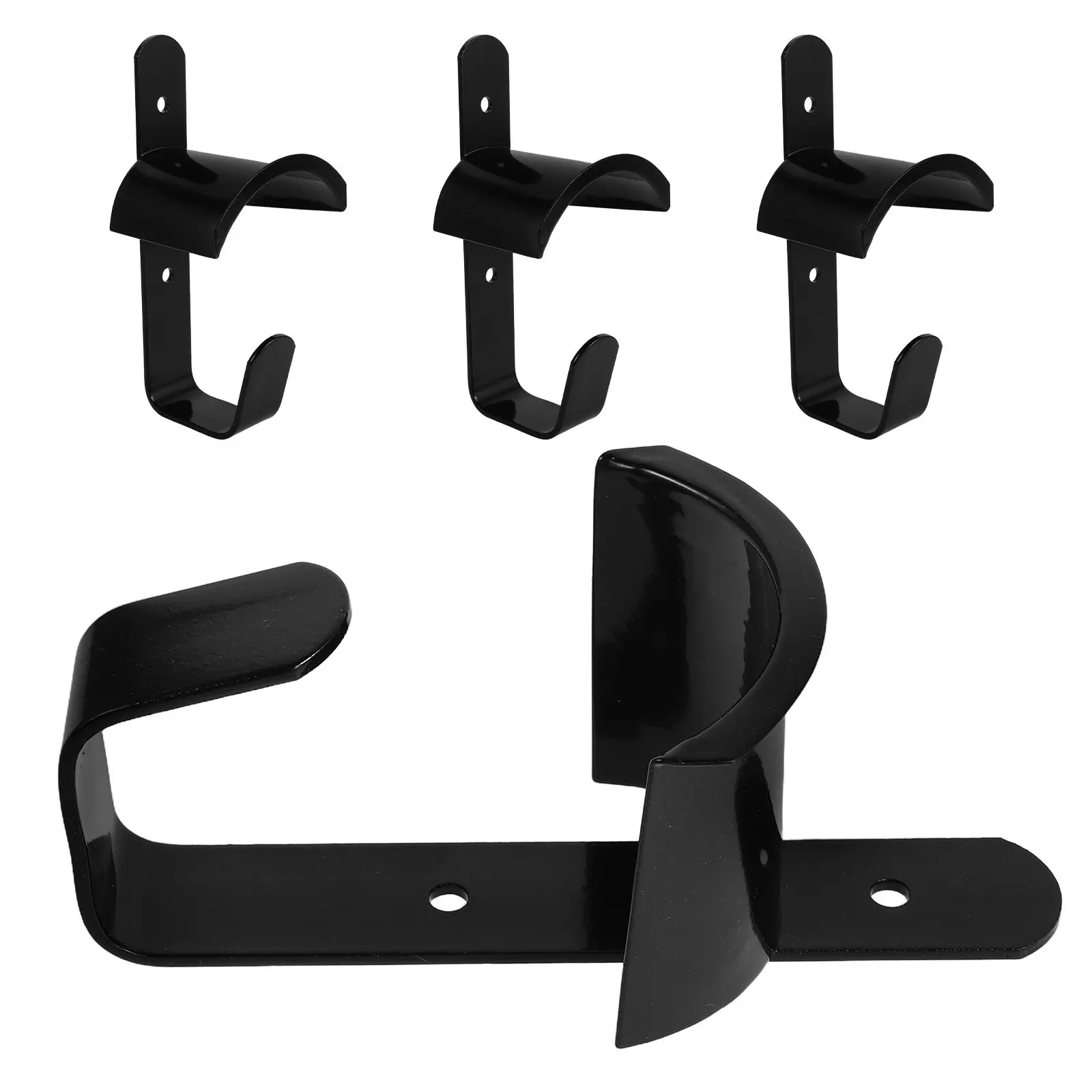 

4Pcs Metal Bridle Rack Wall Mounted Bridle Holder Screws Tack Harness Stall Storage Equestrian Stable Supplies