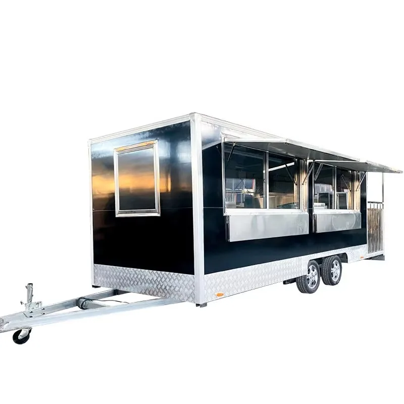Customized Small Size Fast Food Shop Restaurant Mini Bus Mobile Ice Cream Food Cart Truck Trailer Van With Electric USA