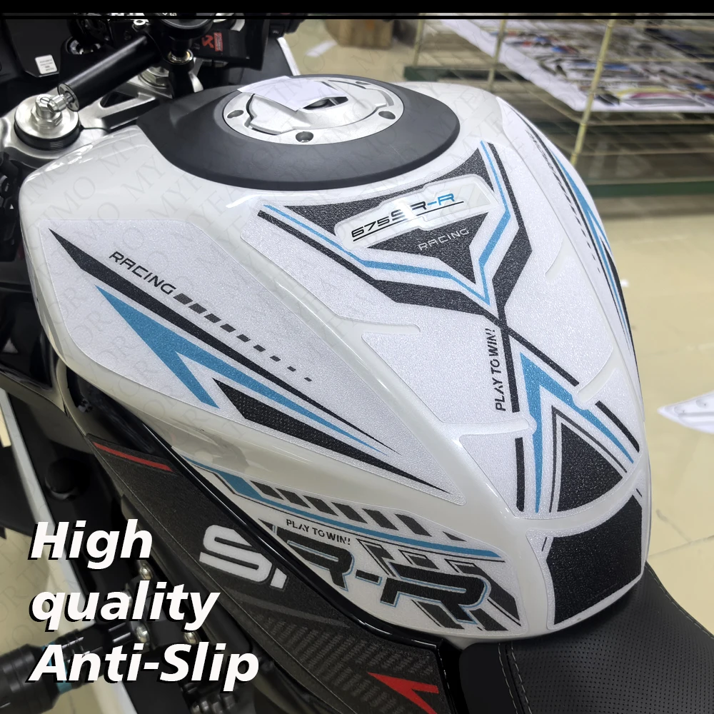 2025 2026 2027 For CFMoto 675SR-R 675SRR 675 SR R 675SR Tank Pad Knee Grip Protection Anti-slip Stickers Decals Accessories view 4