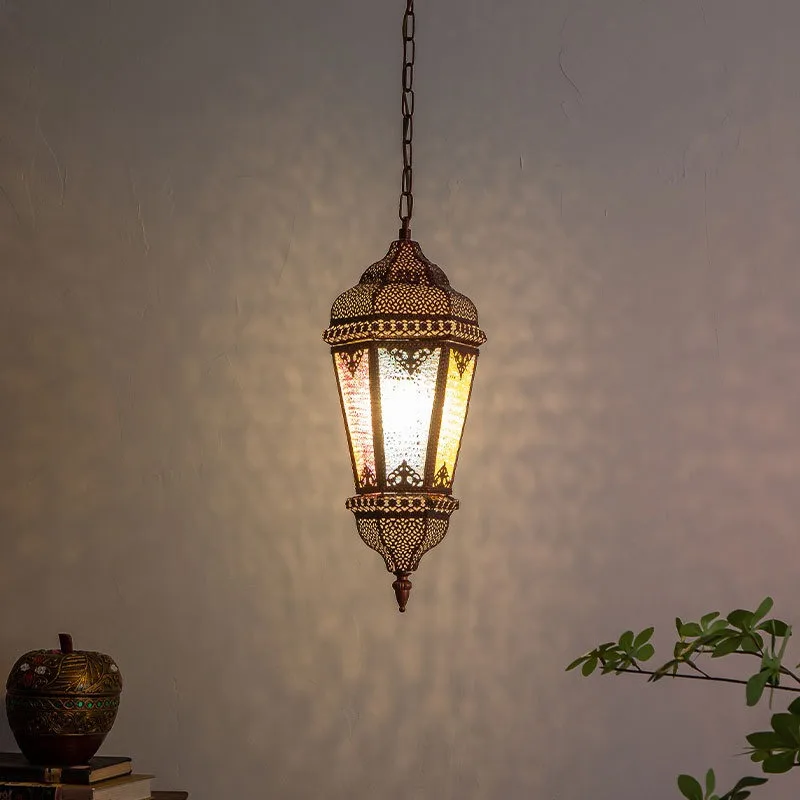 Thai creative chandelier, bar restaurant booth corridor retro chandelier